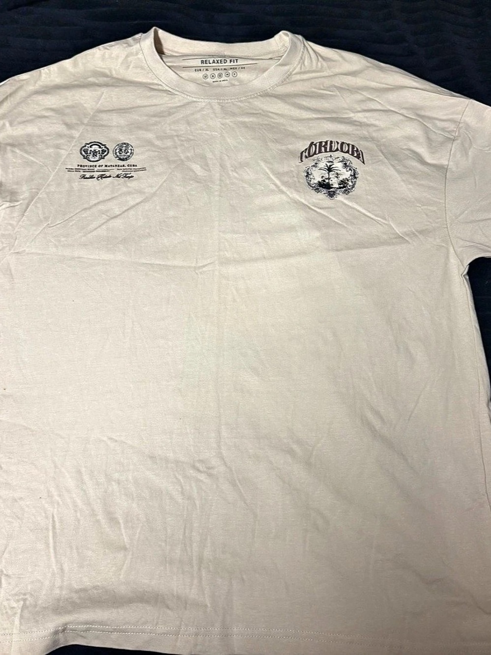 Graphic Short Sleeve Tee in Cream